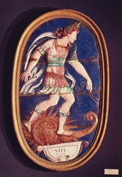 Plaque représentant Apollon, 1559